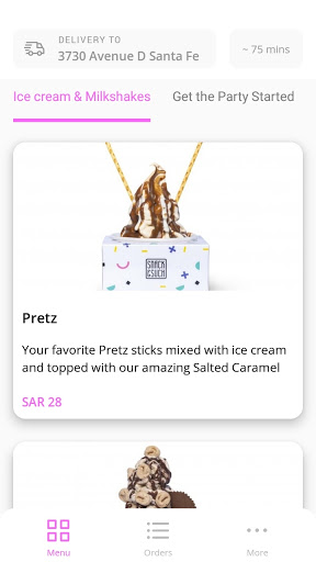 Android application Snack & Such screenshort