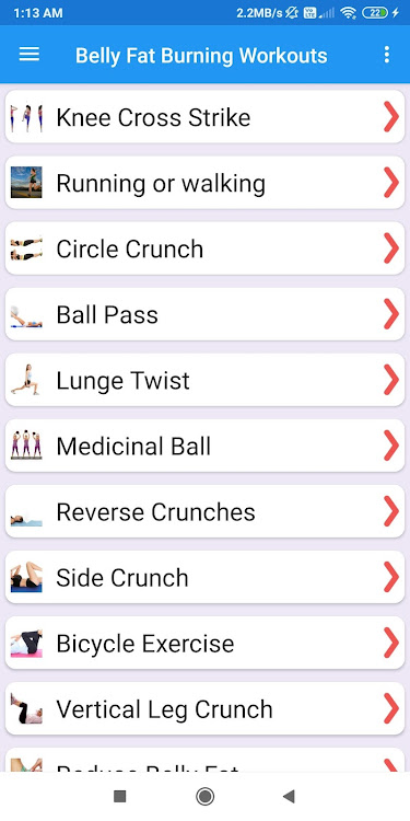 Belly Fat Burning Workouts - 2.0.51 - (Android)