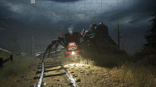 Horror Spider Train Puzzle