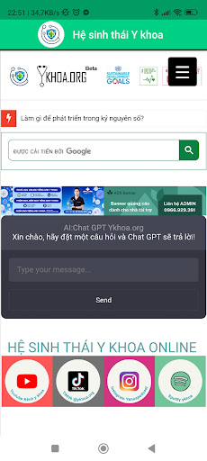 Android application Hệ sinh thái Y khoa screenshort