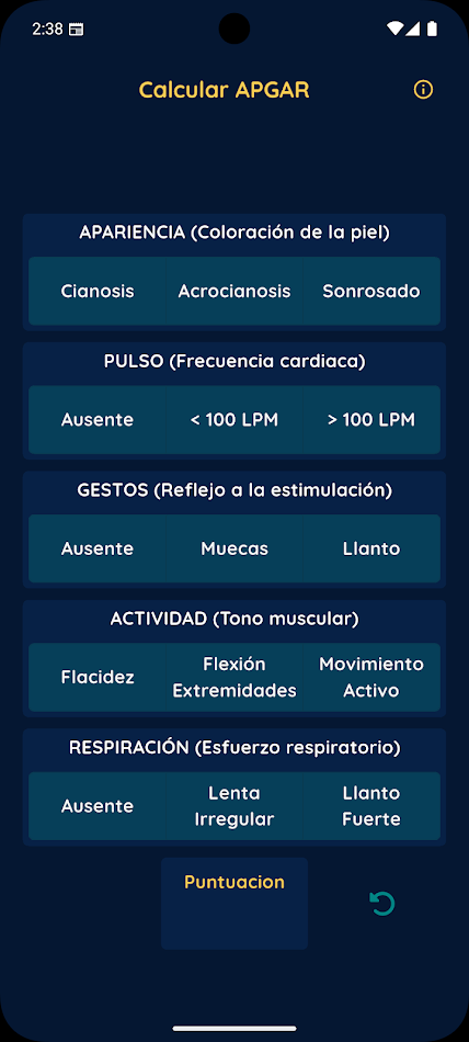 #2. Calcular APGAR (Android) Με: EDORSA