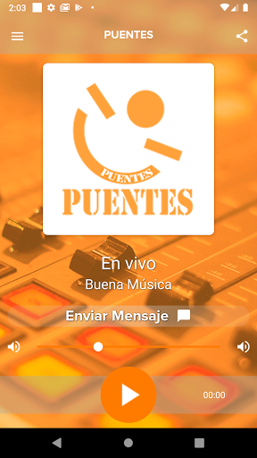 Android application Puentes FM 90.3 screenshort