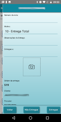 Ordem de Entrega Screen 3
