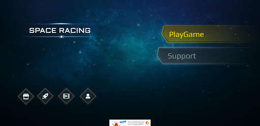 Android application Space Racing screenshort