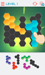 Hexagon Graph: Drag & Drop Geometry Puzzle