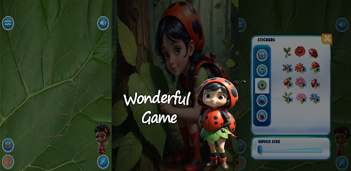 Leaf drawing Ladybug