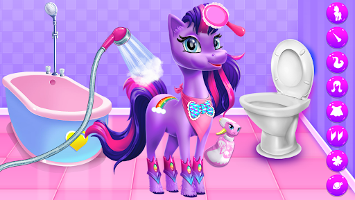 Android application Magical Unicorn Candy World screenshort