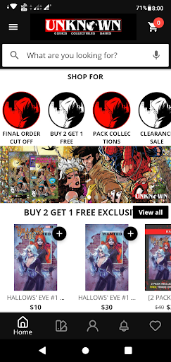 Android application Unknown Comics screenshort