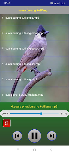 Suara burung kutilang Screen 2