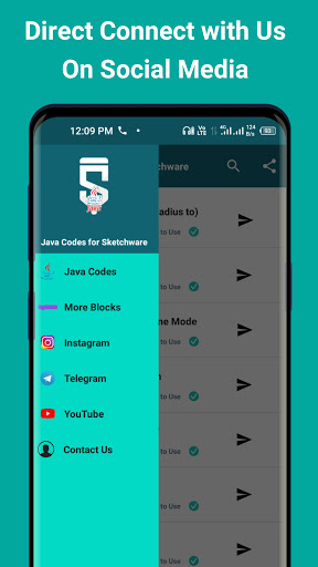 Java Codes for Sketchware Screen 2