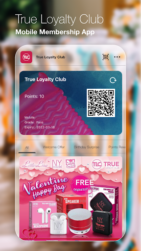 Android application True Loyalty Club screenshort
