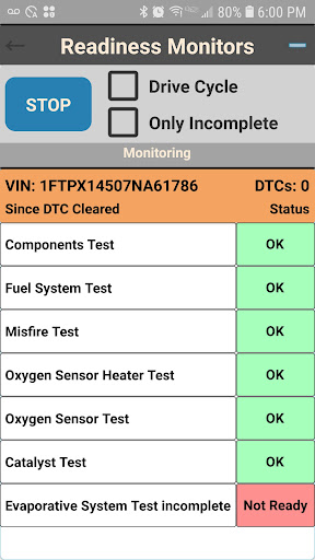 OS OBD2 Interface Screen 3