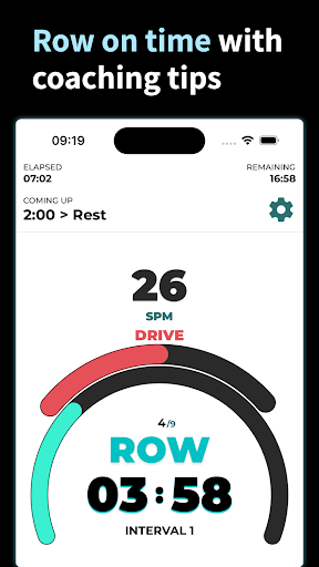 Screenshot of Rowing Machine Workouts