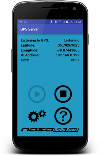 Android application GPS Server screenshort