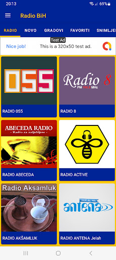 Android application Radio Bosna i Hercegovina screenshort