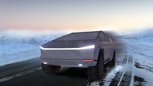Cyber Truck Snow Drive: Pickup