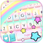 Cute Rainbow Stars Keyboard Ba