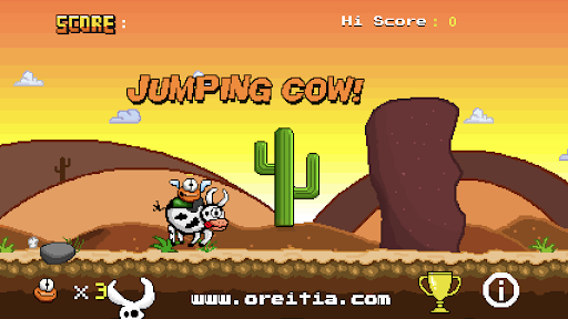 Android application Jumping Cow! screenshort