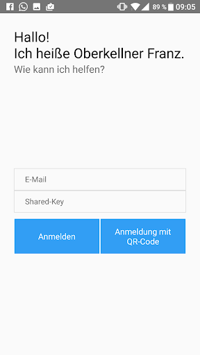 Android application Oberkellner Franz screenshort