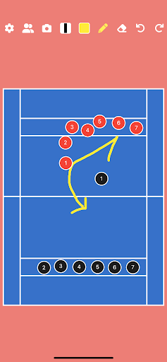 Kabaddi Tactic Board Screen 2