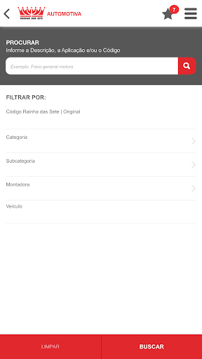 Rainha das Sete - Catálogo Screen 2