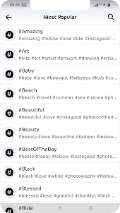 Popular Hashtags, Tags for IG