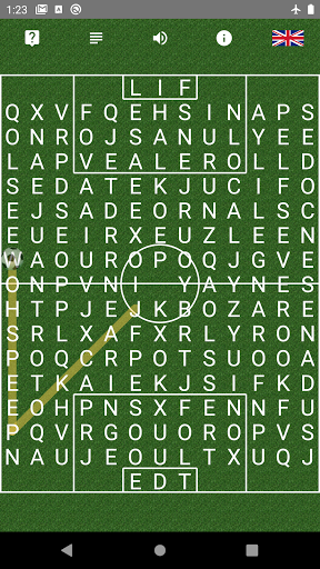 Words search: Verbal Football Screen 3