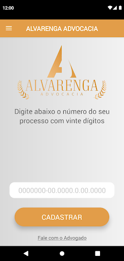 Android application Alvarenga Advocacia screenshort