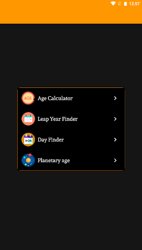 Android application Age Calculator screenshort
