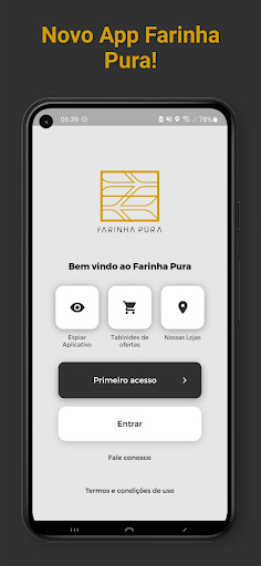 Android application Farinha Pura screenshort