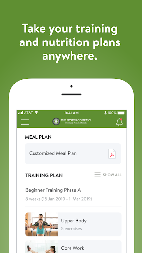The Fitness Company Screen 2