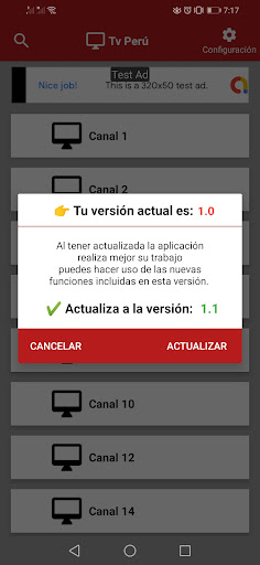 Android application Tv Perú screenshort