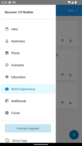 Android application Resume Builder & PDF CV Maker screenshort
