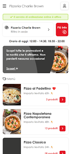 Pizzeria Charlie Brown Screen 2