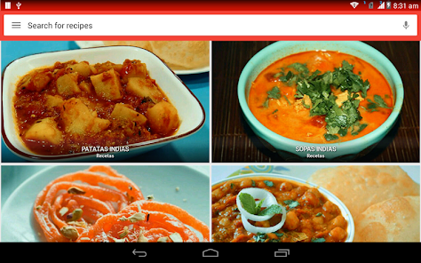 Captura de Pantalla 15 Recetas Indias android