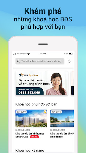 Android application Cen Academy e-Learning screenshort