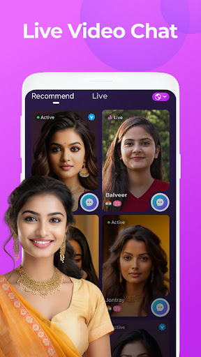 Android application Pyaarkar: Video Call& LiveChat screenshort