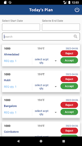 Android application IFB Transport screenshort