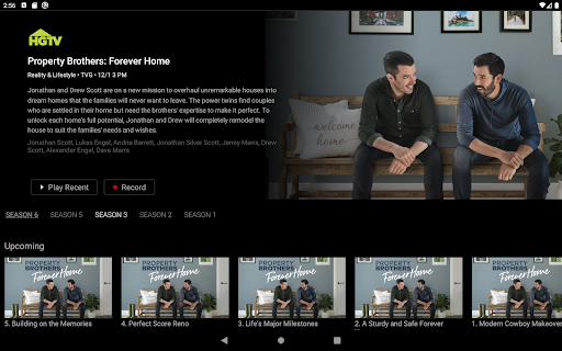 Screenshot of StratusIQ Fiber TV