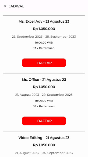 Webmedia Kursus Screen 3