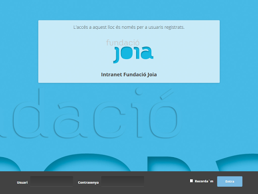Intranet Fundació Joia Screen 3