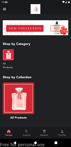 Android application Rola Perfumes screenshort