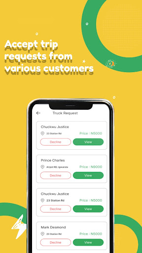 Android application MoverTruck NG screenshort
