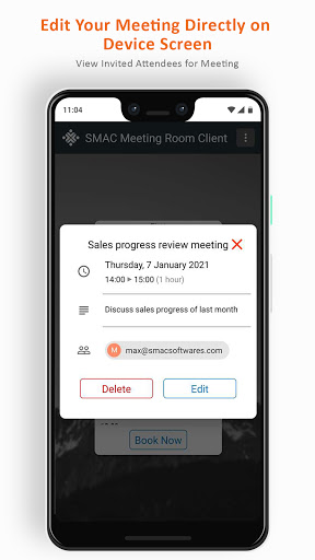 SMAC Meeting Room: Client App Screen 3