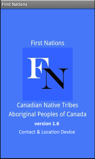 Android application First Nations Canadian Tribes screenshort
