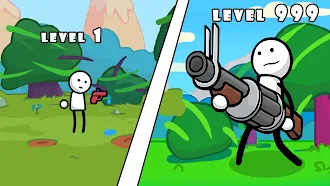 Game screenshot One Gun Stickman 棒人間が戦うゲーム mod apk