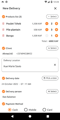 Delivrix Screen 2