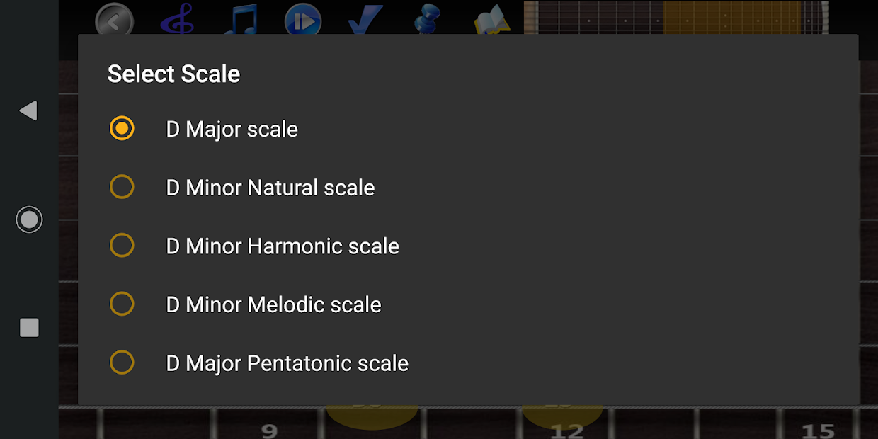 Screenshot 9 escalas de guitarra pro android