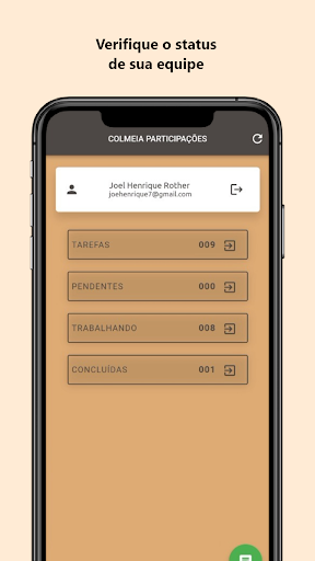 Colmeia APP Screen 2