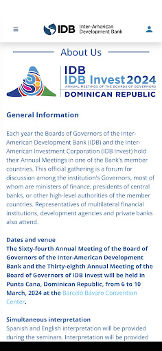 IDB/IDB Invest Annual Meetings Screen 3